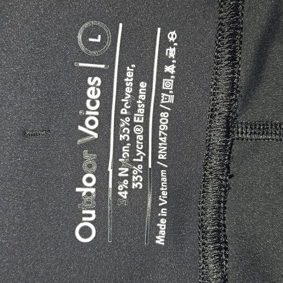 Outdoor Voices Women's Frost Knit 7/8 Legging Black Size L - Picture 9 of 9